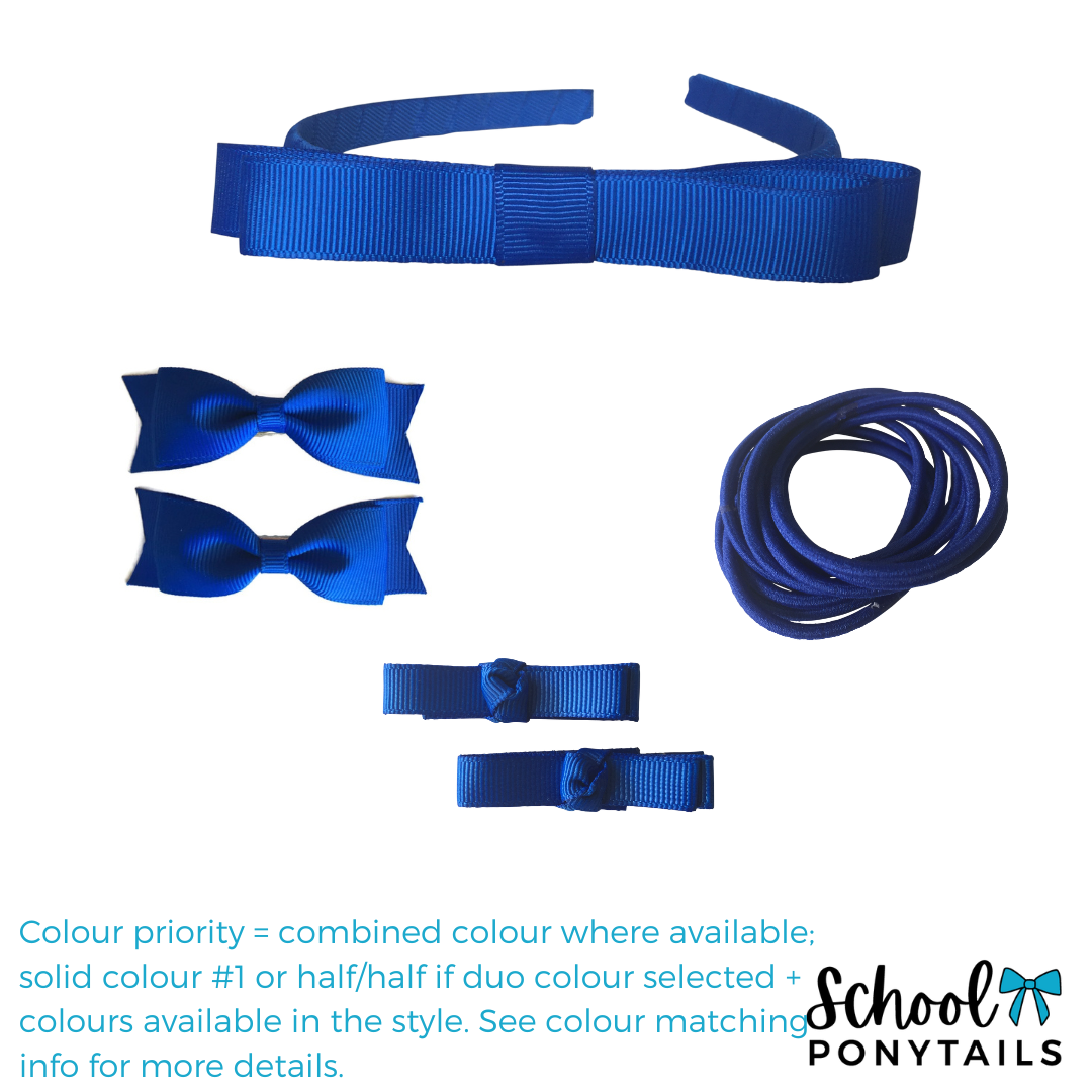 Shiraz & Navy & Yellow Hair Accessories