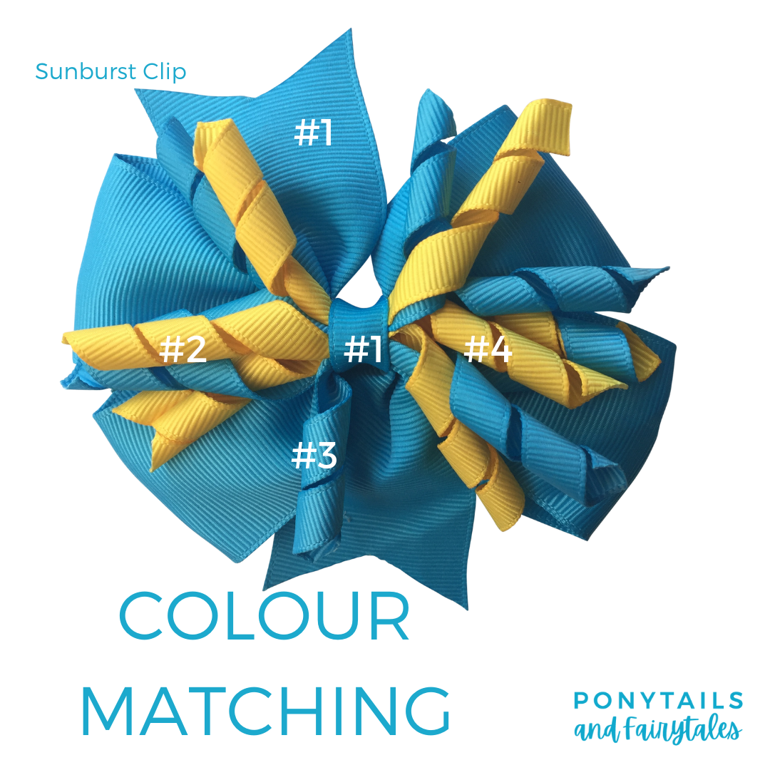 Turquoise & Yellow Hair Accessories