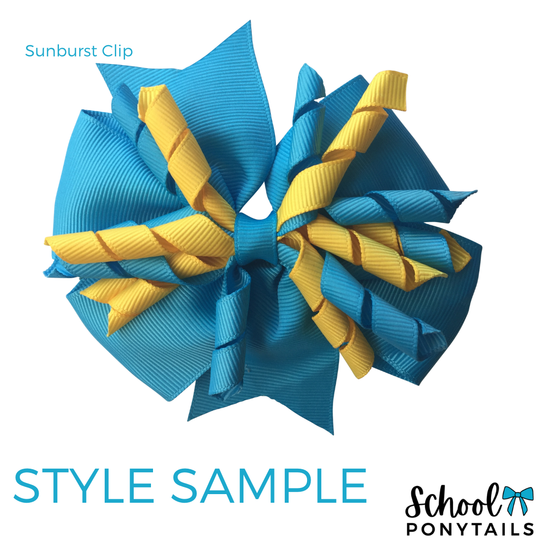 Turquoise & Yellow Hair Accessories - Ponytails and Fairytales
