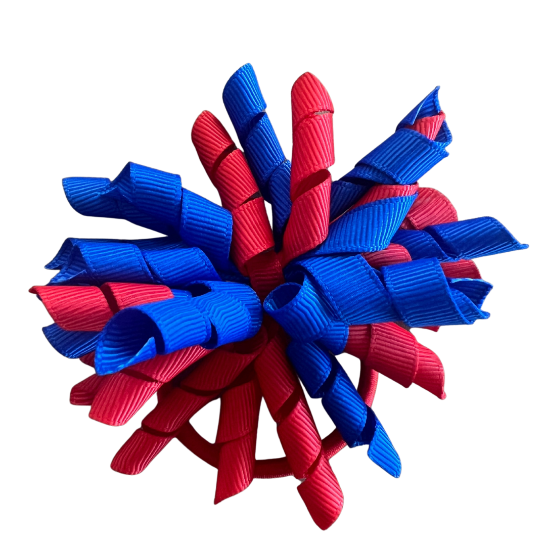Red & Royal Blue Hair Accessories