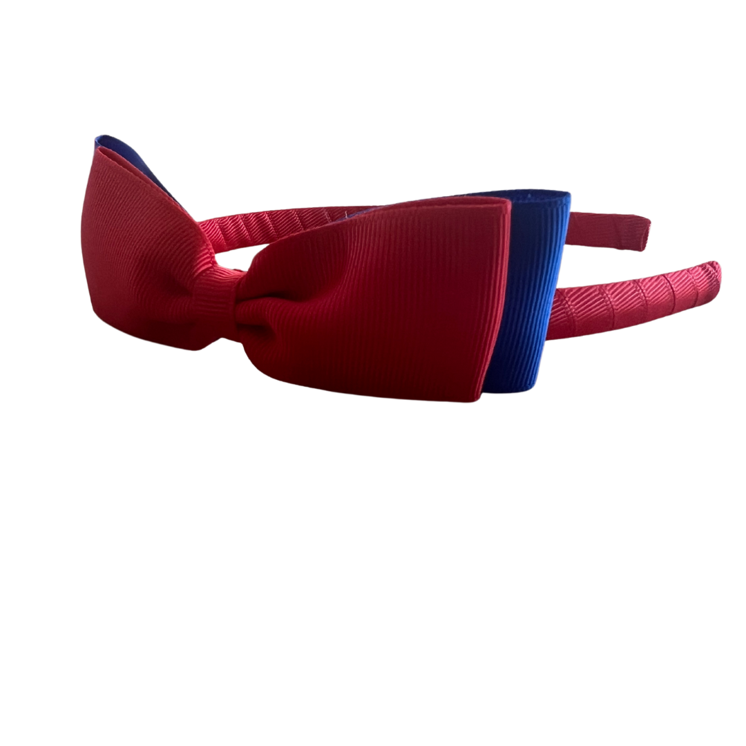 Red & Royal Blue Hair Accessories