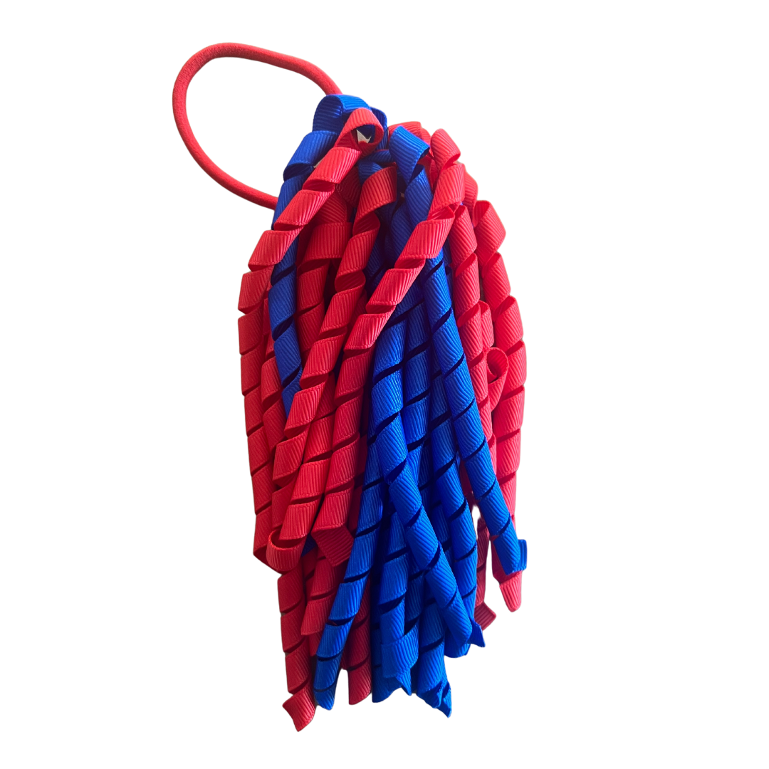 Red & Royal Blue Hair Accessories