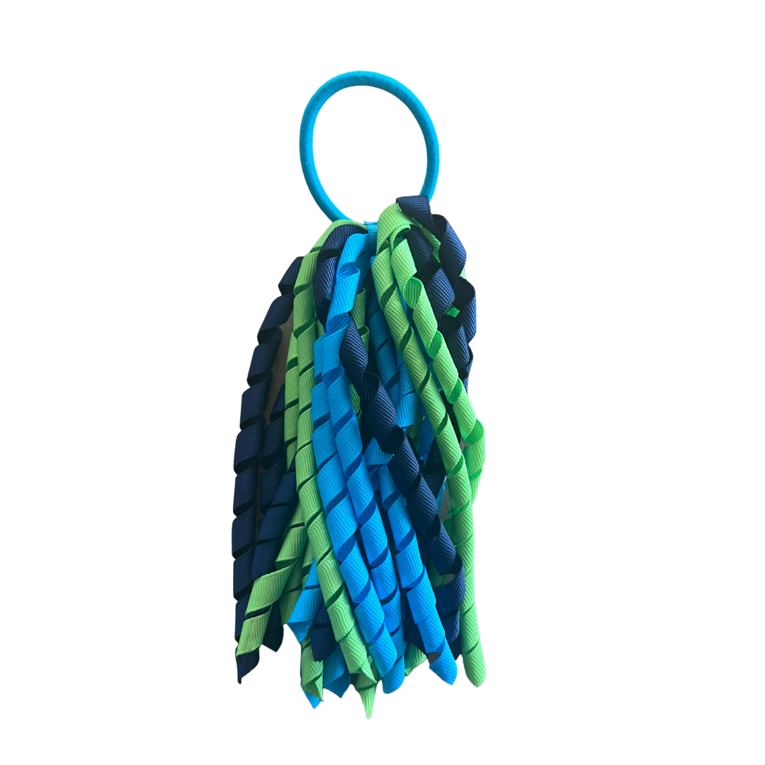 Kiwi Green & Turquoise & Navy Hair Accessories