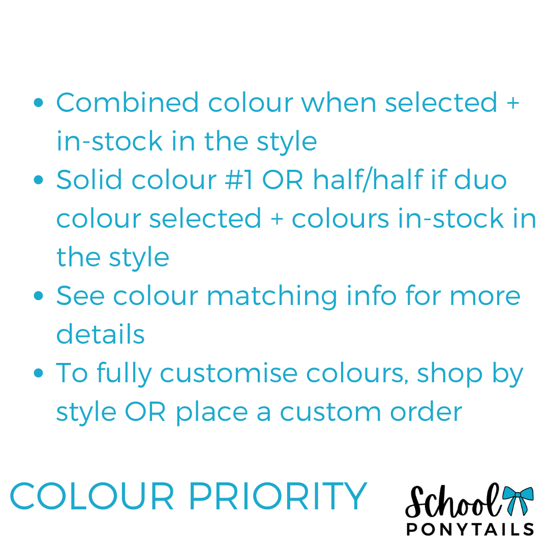 Orange & Royal Blue Hair Accessories