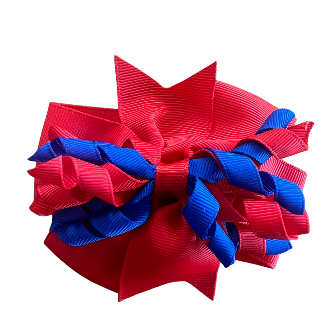 Red & Royal Blue Hair Accessories