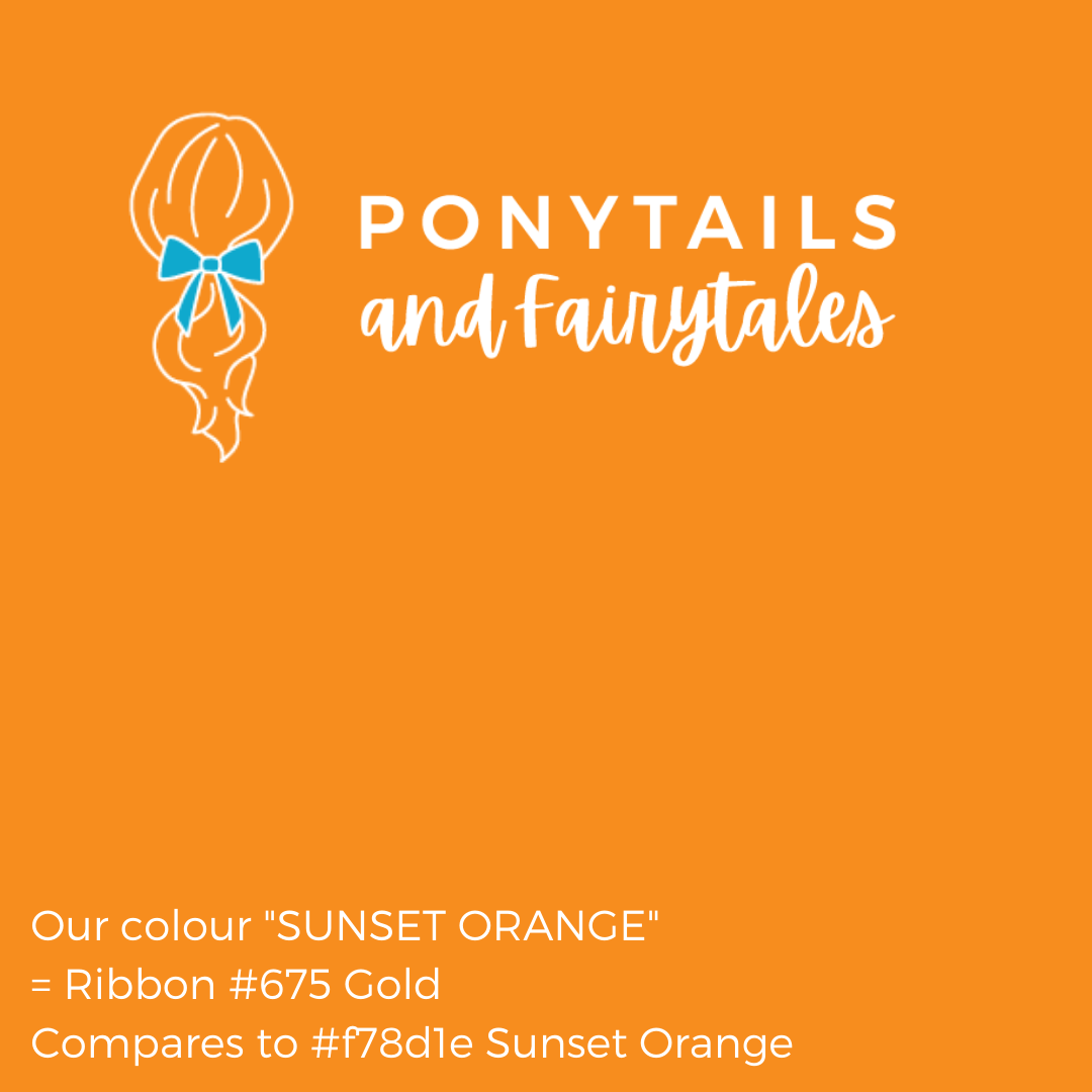 Sunset Orange Hair Accessories