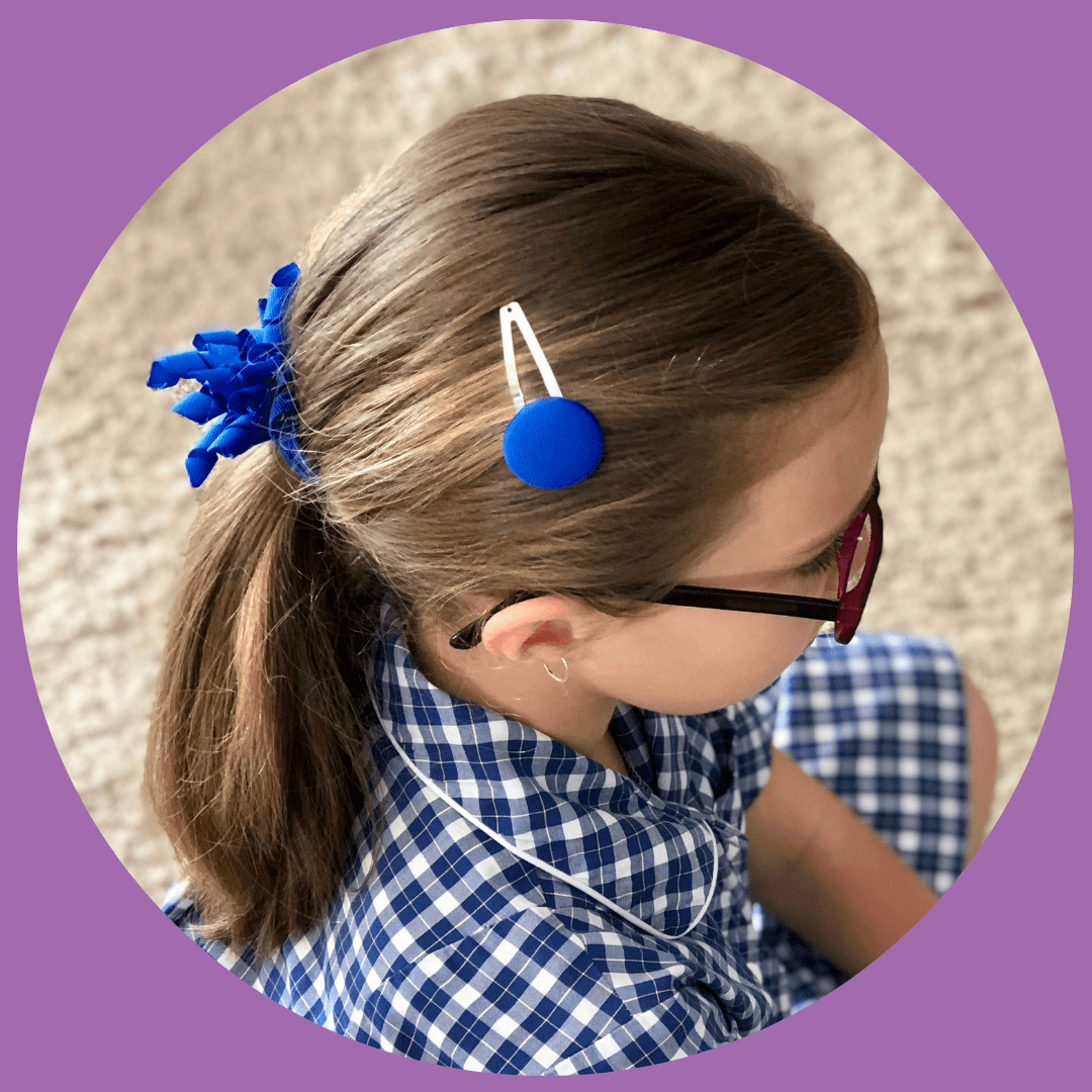 Covered Buttons: Solid Colours - Jade Hair clips Ella Made