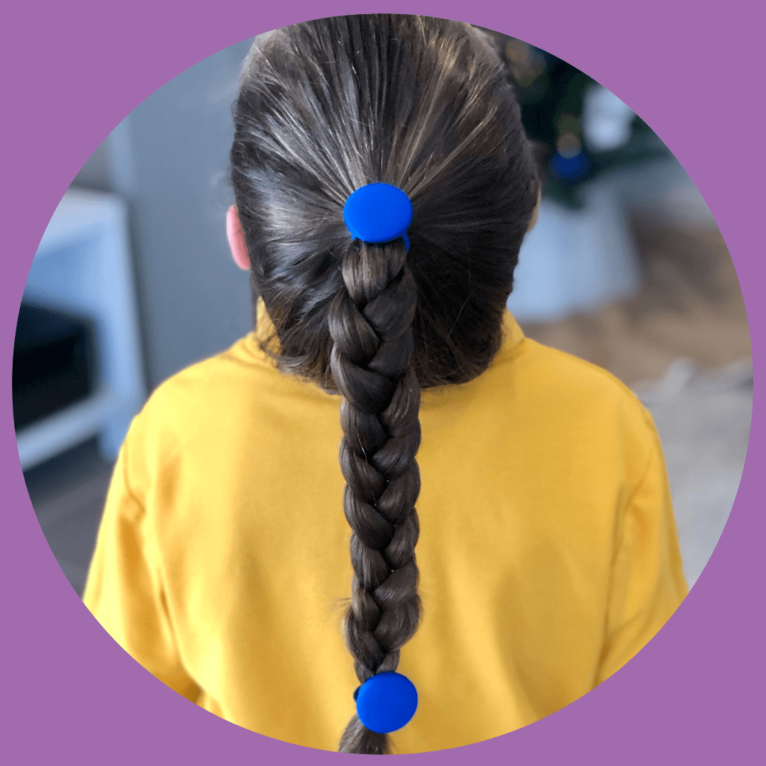 Covered Buttons: Solid Colours - Sky Blue Hair clips Ella Made