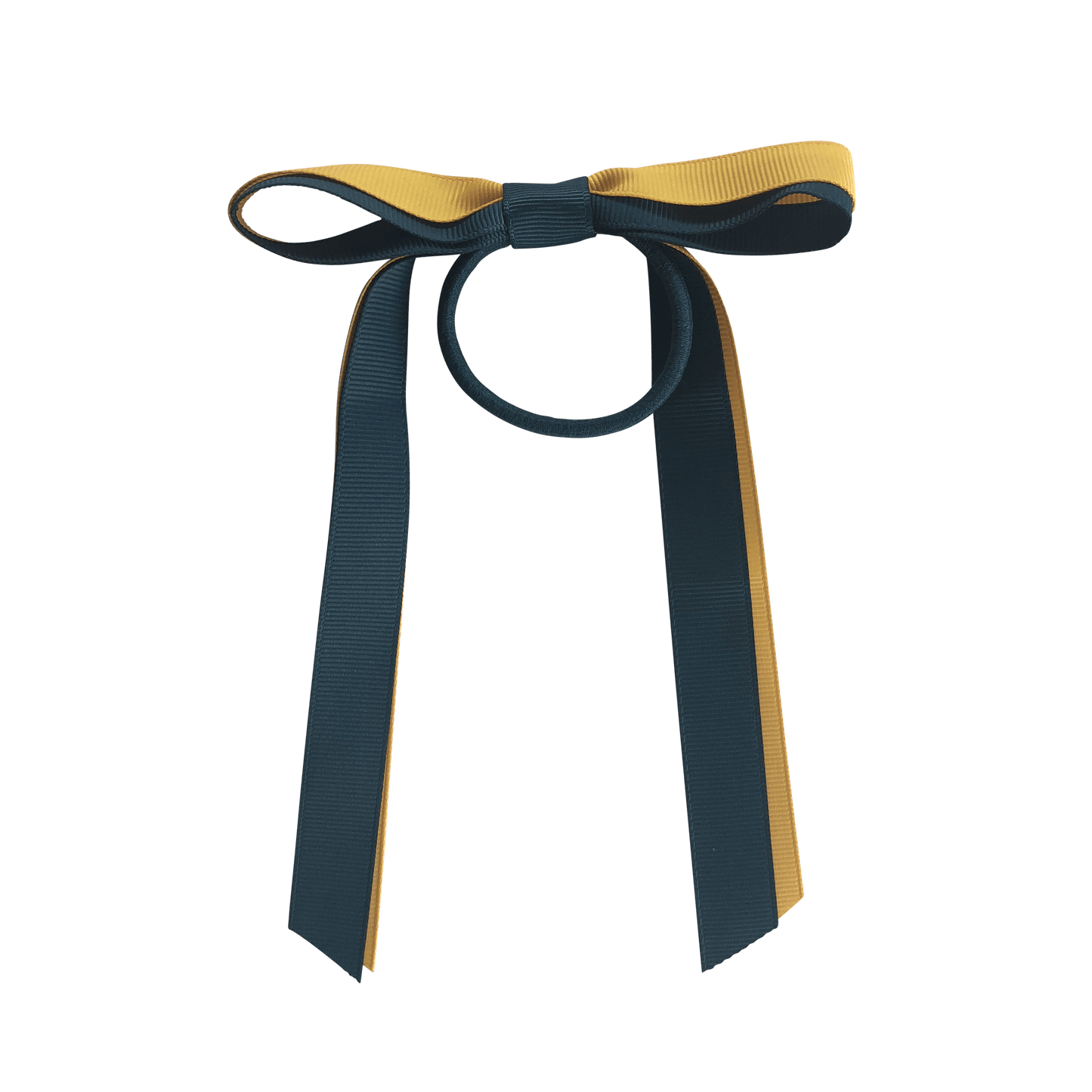 Darkest Petrol Green & Gold Hair Accessories - Ponytails and Fairytales