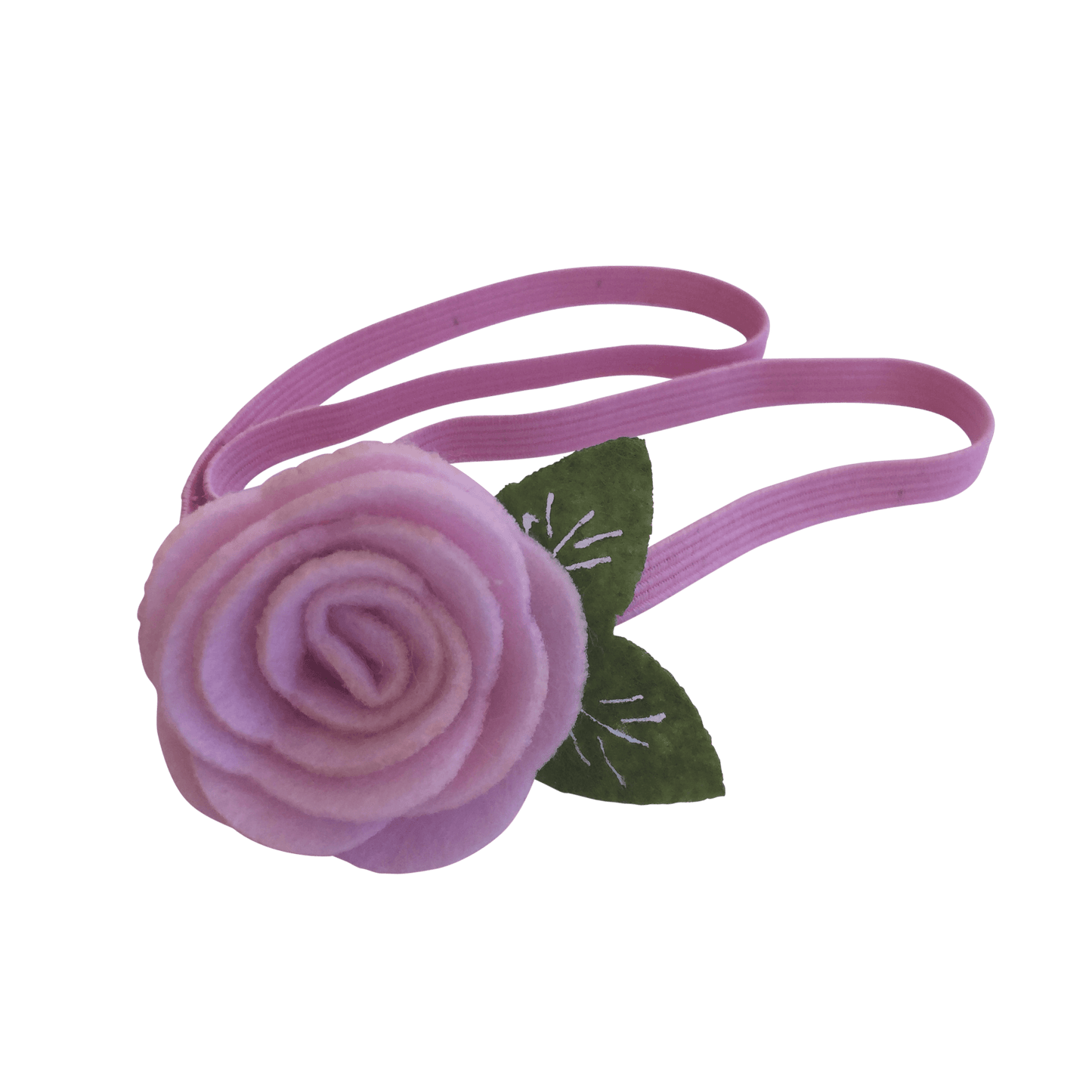 Felt Rose Headband - Ponytails and Fairytales