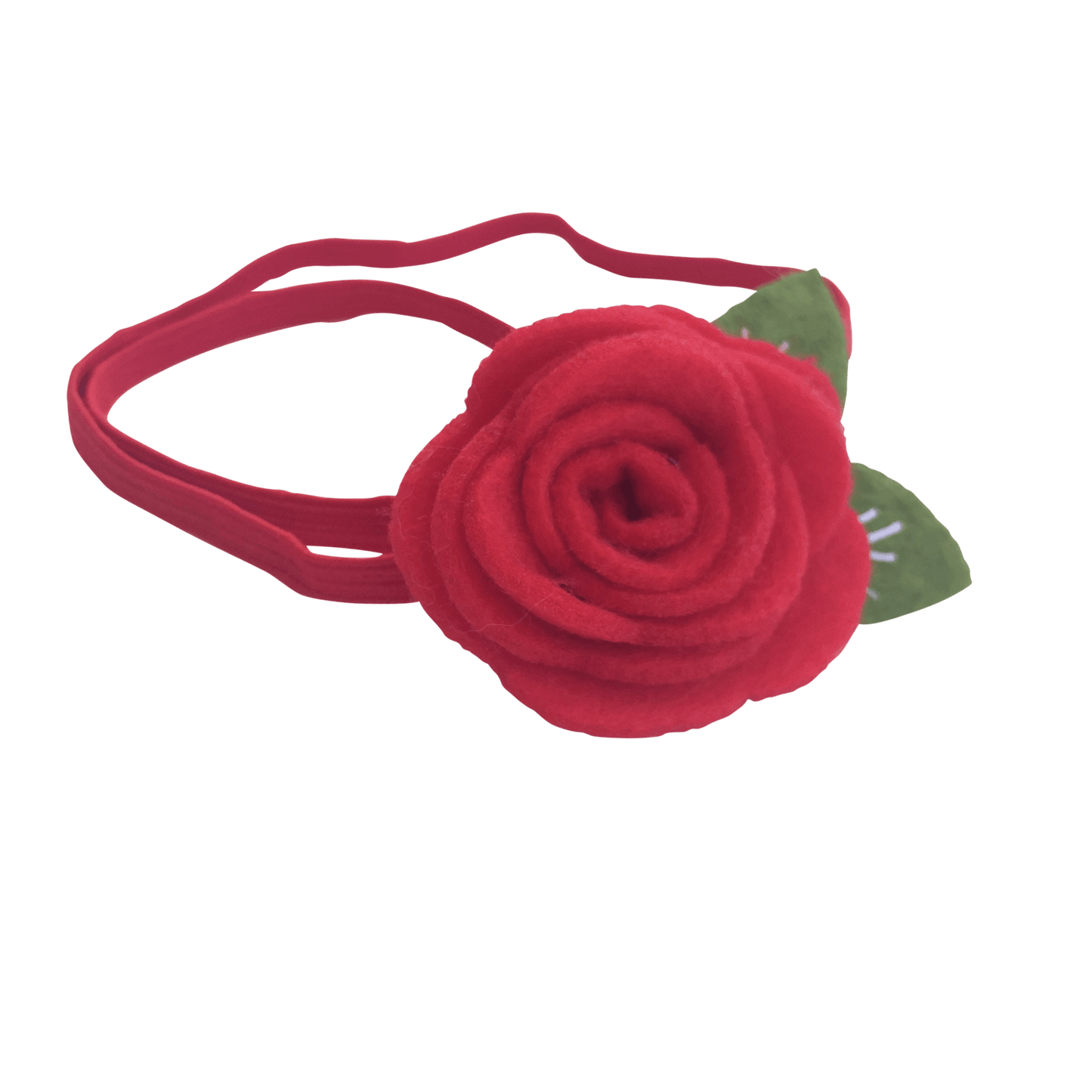 Felt Rose Headband - Ponytails and Fairytales