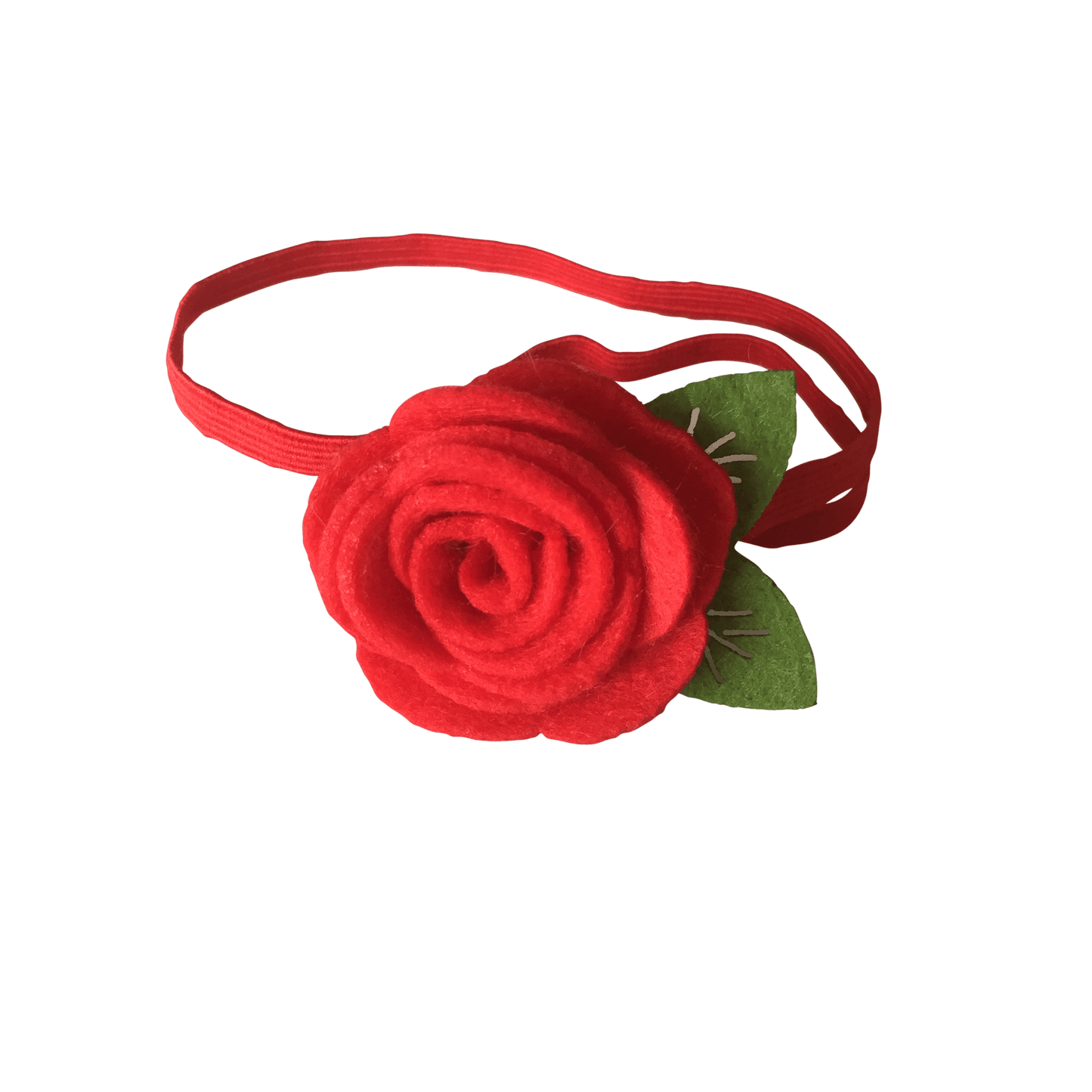 Felt Rose Headband - Ponytails and Fairytales