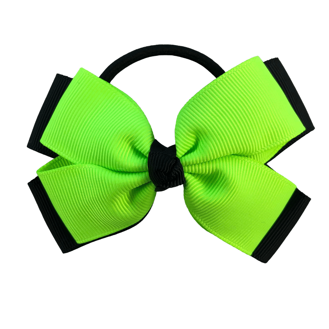 Fluoro Yellow & Black Hair Accessories - Assorted Hair Accessories - School Uniform Hair Accessories - Ponytails and Fairytales
