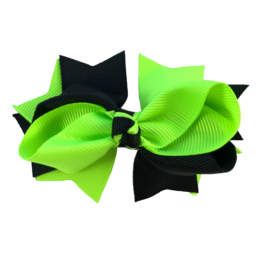 Fluoro Yellow & Black Hair Accessories - Assorted Hair Accessories - School Uniform Hair Accessories - Ponytails and Fairytales