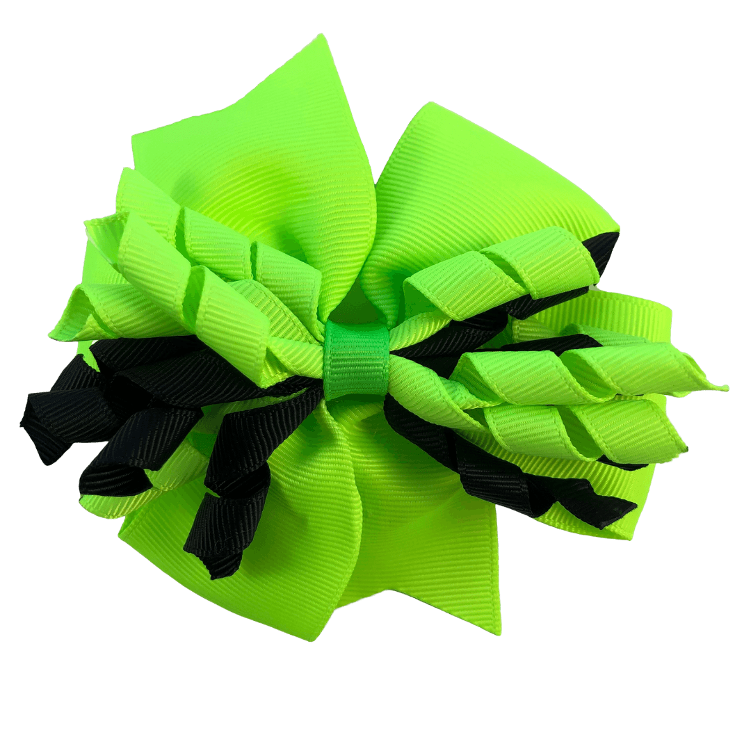 Fluoro Yellow & Black Hair Accessories - Assorted Hair Accessories - School Uniform Hair Accessories - Ponytails and Fairytales