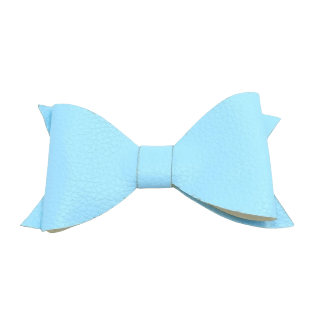 Leather Look Big Bow - Ponytails and Fairytales