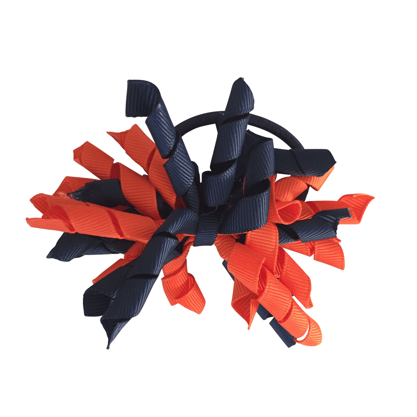 Orange & Navy Hair Accessories - Ponytails and Fairytales