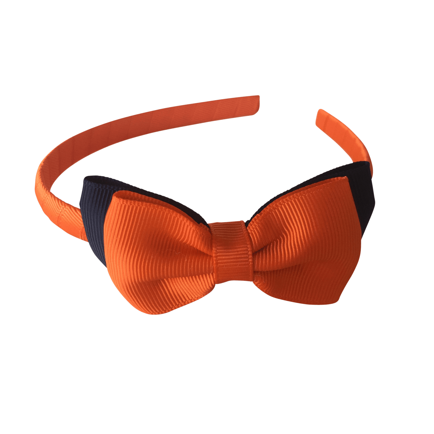 Orange & Navy Hair Accessories - Ponytails and Fairytales