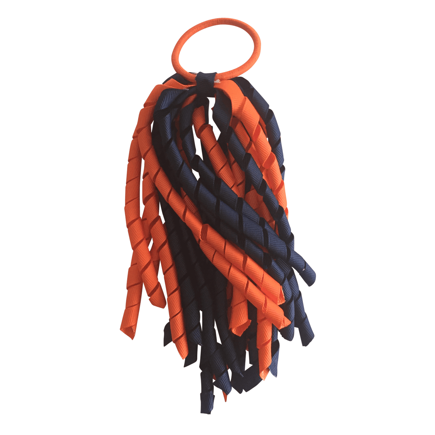 Orange & Navy Hair Accessories - Ponytails and Fairytales