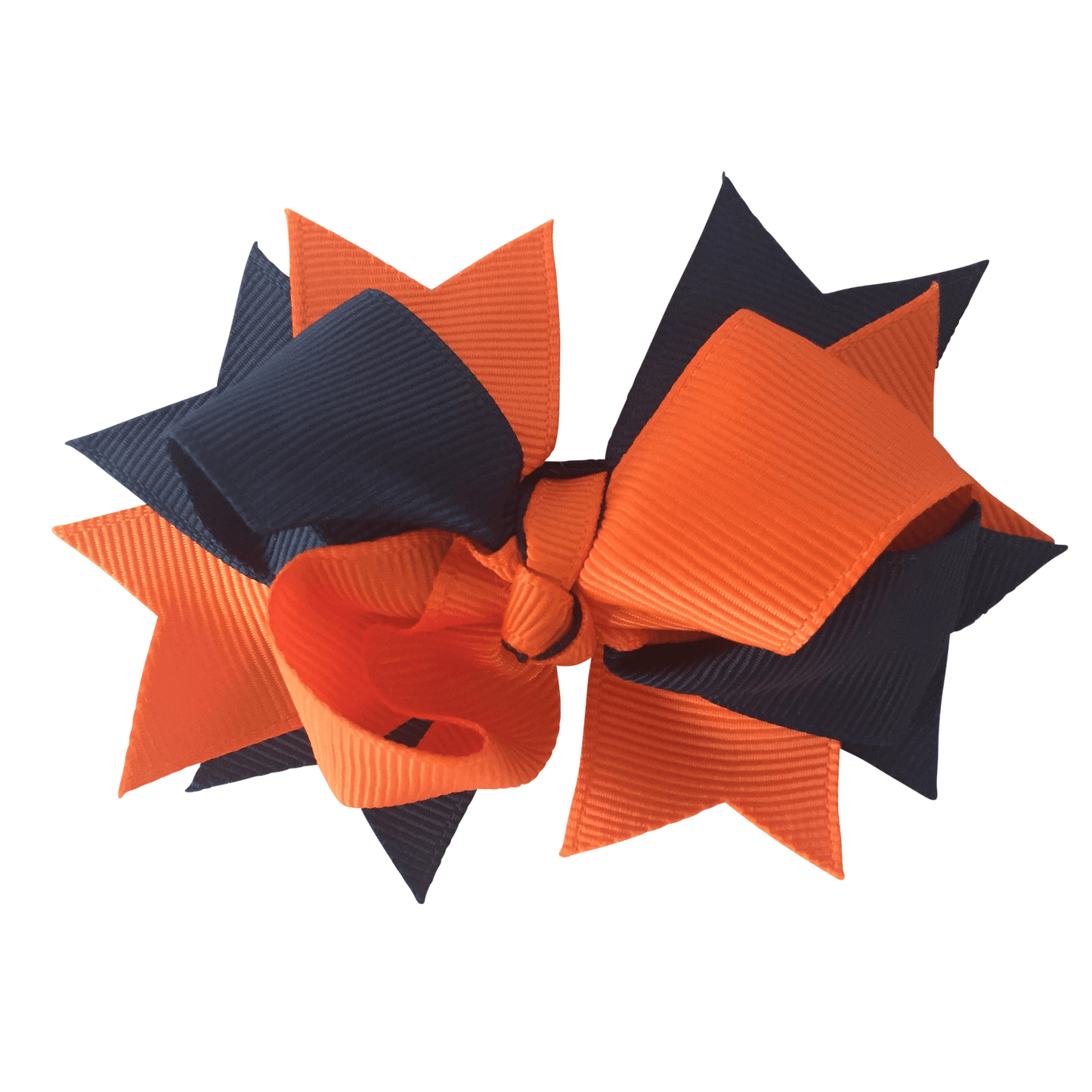 Orange & Navy Hair Accessories - Ponytails and Fairytales