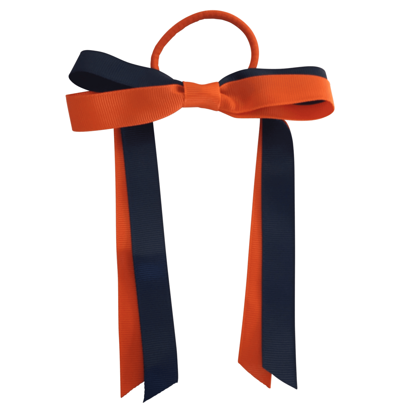 Orange & Navy Hair Accessories - Ponytails and Fairytales