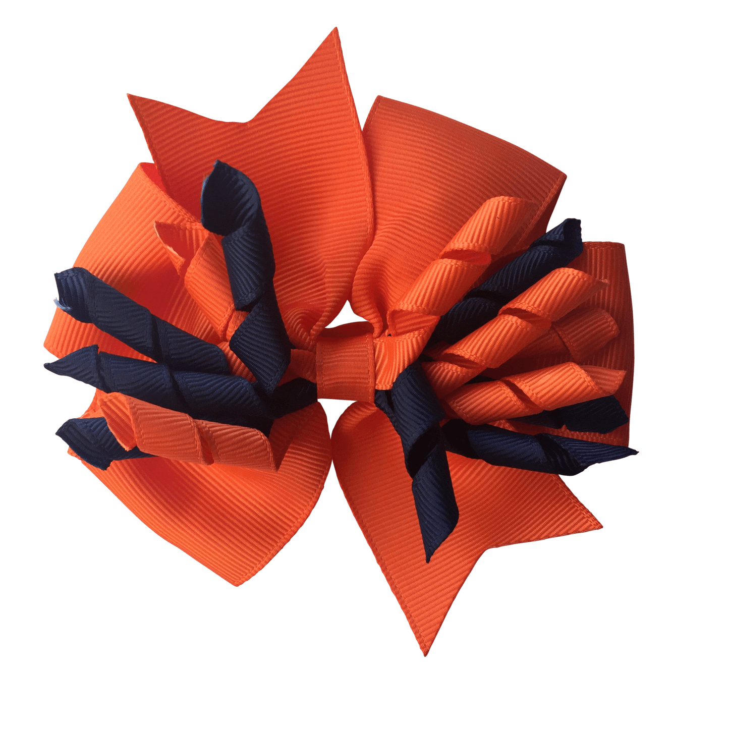 Orange & Navy Hair Accessories - Ponytails and Fairytales