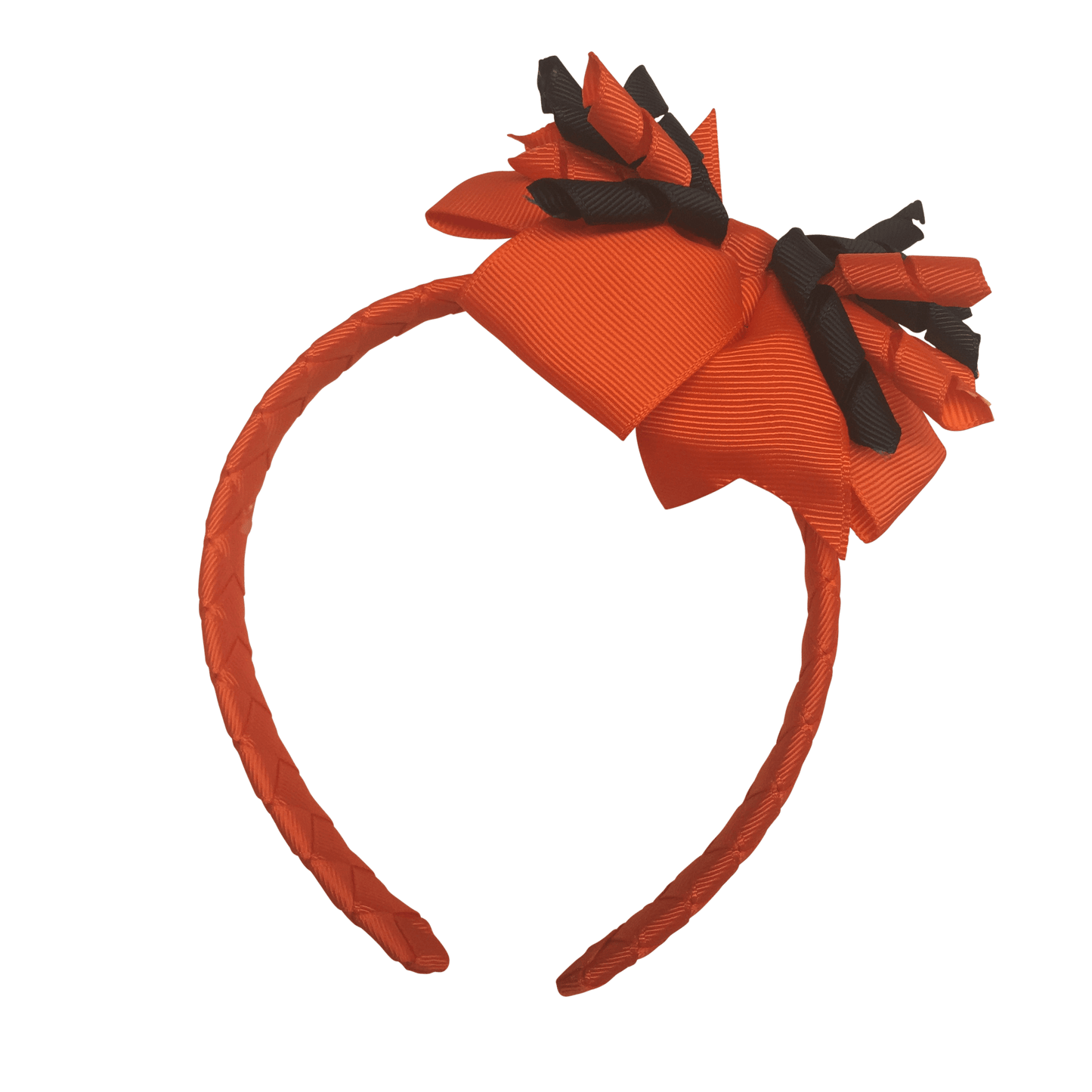 Orange & Navy Hair Accessories - Ponytails and Fairytales