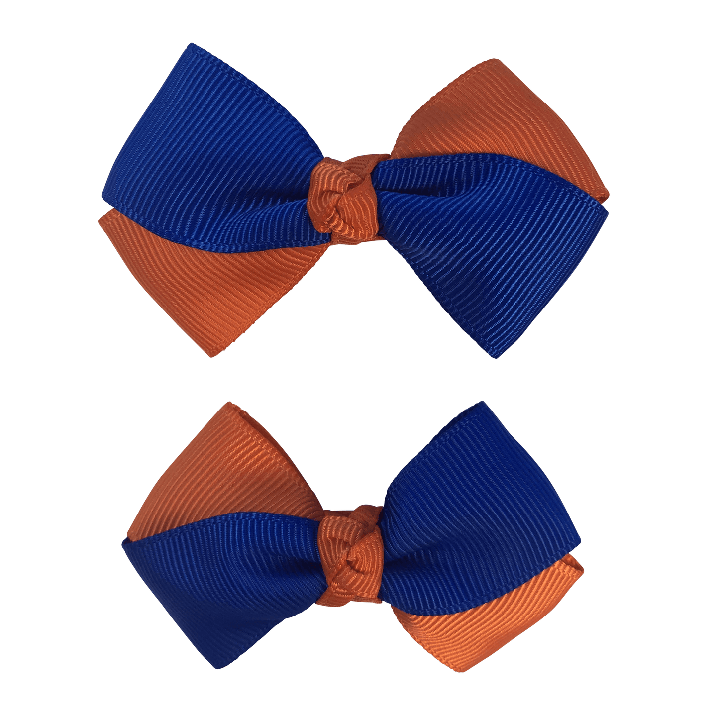 Orange & Royal Blue Hair Accessories - Assorted Hair Accessories - School Uniform Hair Accessories - Ponytails and Fairytales