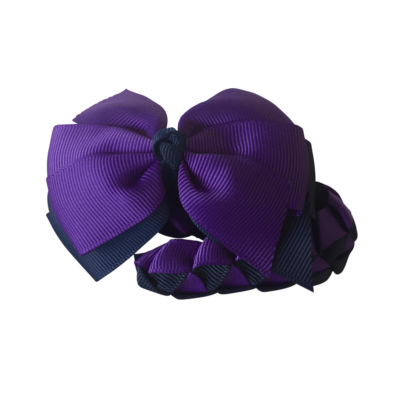 Purple & Navy Hair Accessories - Ponytails and Fairytales