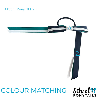 3 Strand Ponytail Bow {Pre-order}