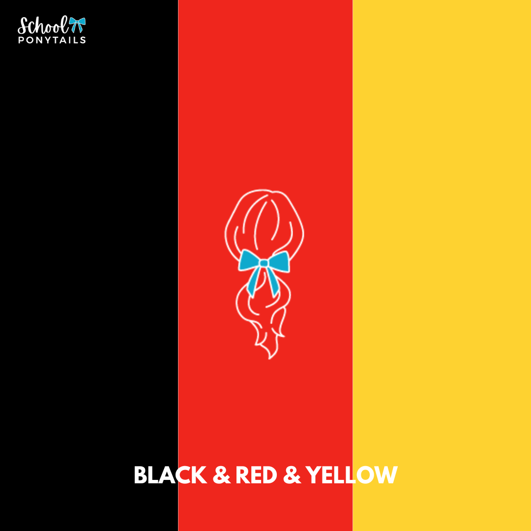 Black & Red & Yellow Hair Accessories