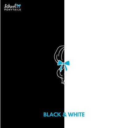 Black & White Hair Accessories - Ponytails and Fairytales