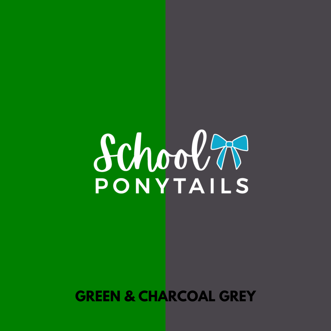 Green & Charcoal Grey Hair Accessories
