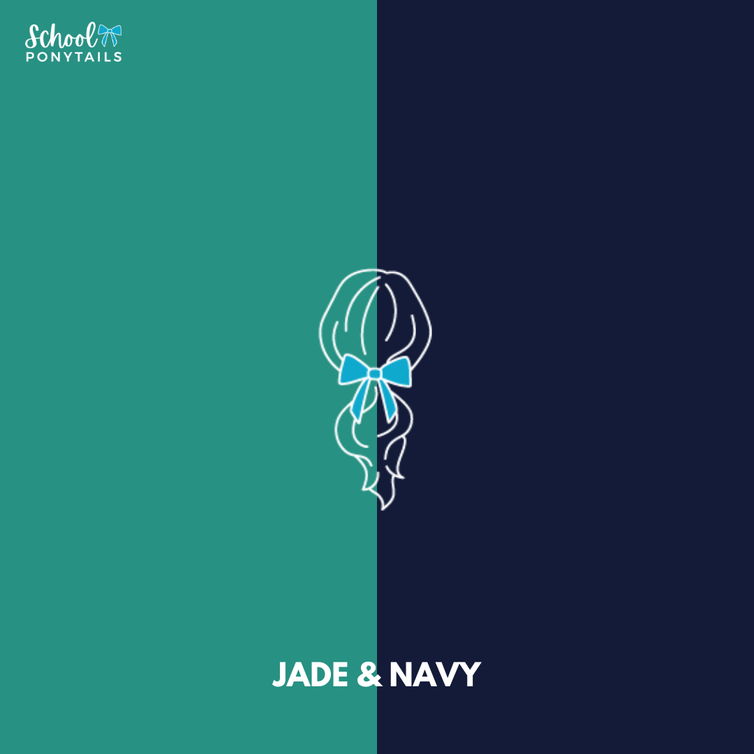 Jade & Navy Hair Accessories