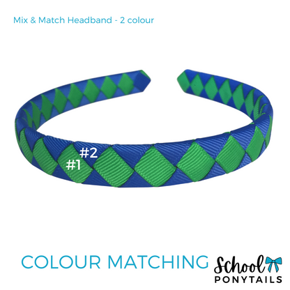 Black & Sky Blue Hair Accessories
