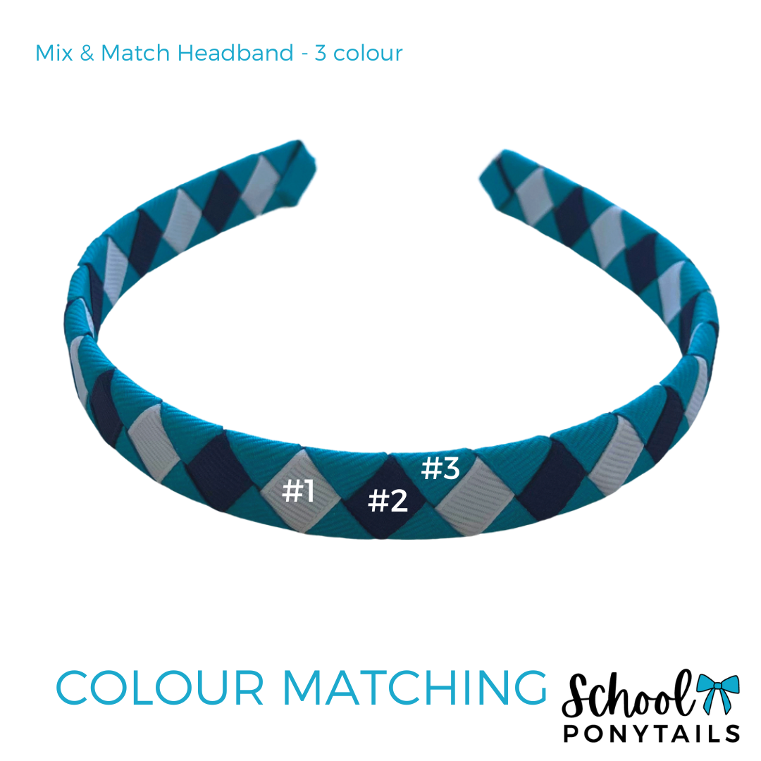Teal & Navy & Purple Hair Accessories