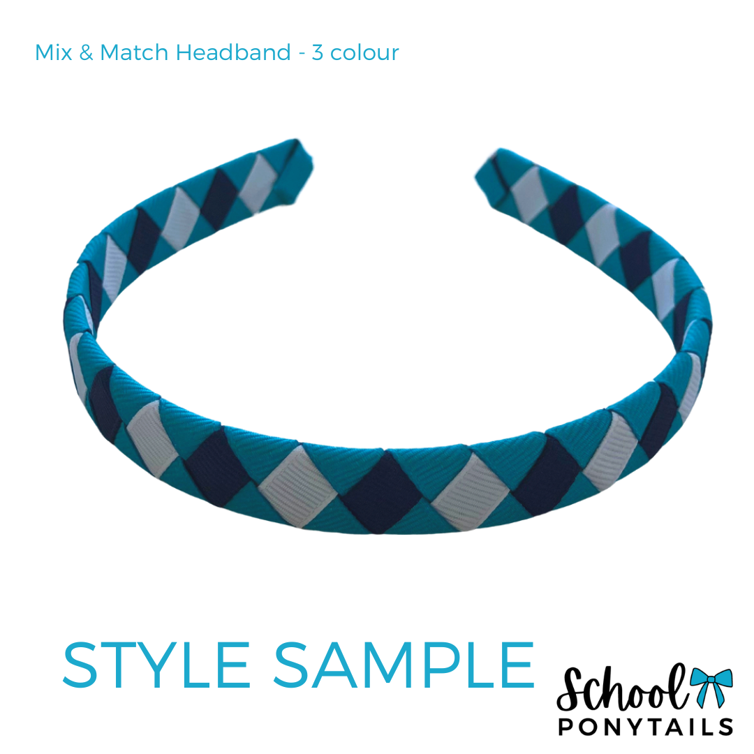 Teal & Navy & Purple Hair Accessories