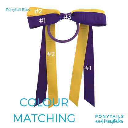 Burgundy & Navy & Yellow Hair Accessories