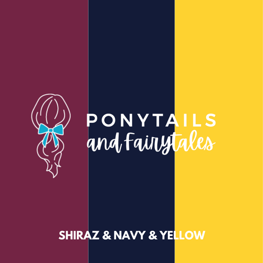 Shiraz & Navy & Yellow Hair Accessories