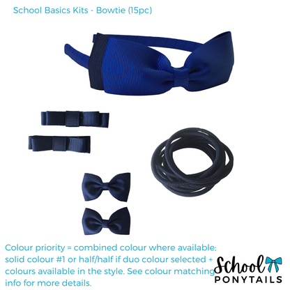 Shiraz & Navy & Yellow Hair Accessories