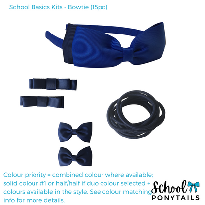 Royal Blue & Black Hair Accessories