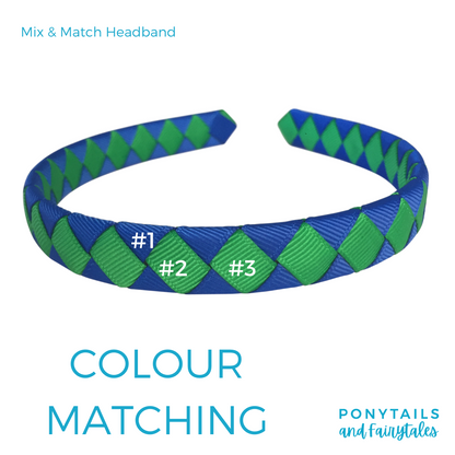 Red & Navy Hair Accessories - Ponytails and Fairytales