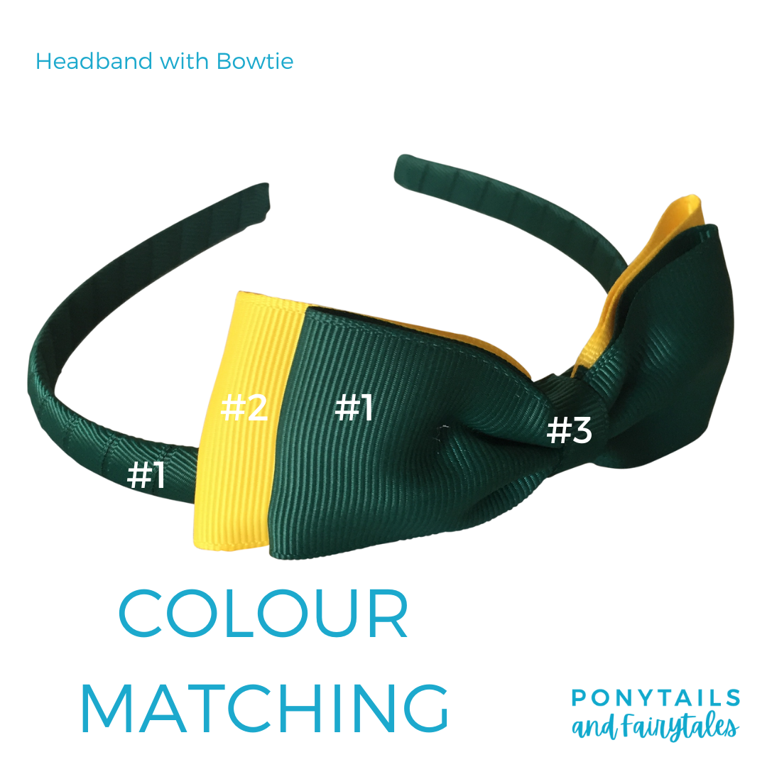 Red & Navy Hair Accessories - Ponytails and Fairytales