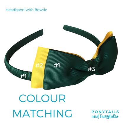 Dark Petrol Green & Gold Hair Accessories - Ponytails and Fairytales