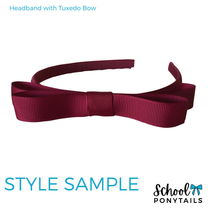 Red & Navy Hair Accessories - Ponytails and Fairytales