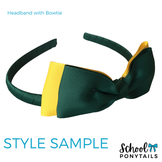 Headband with Bowtie - Single Colour