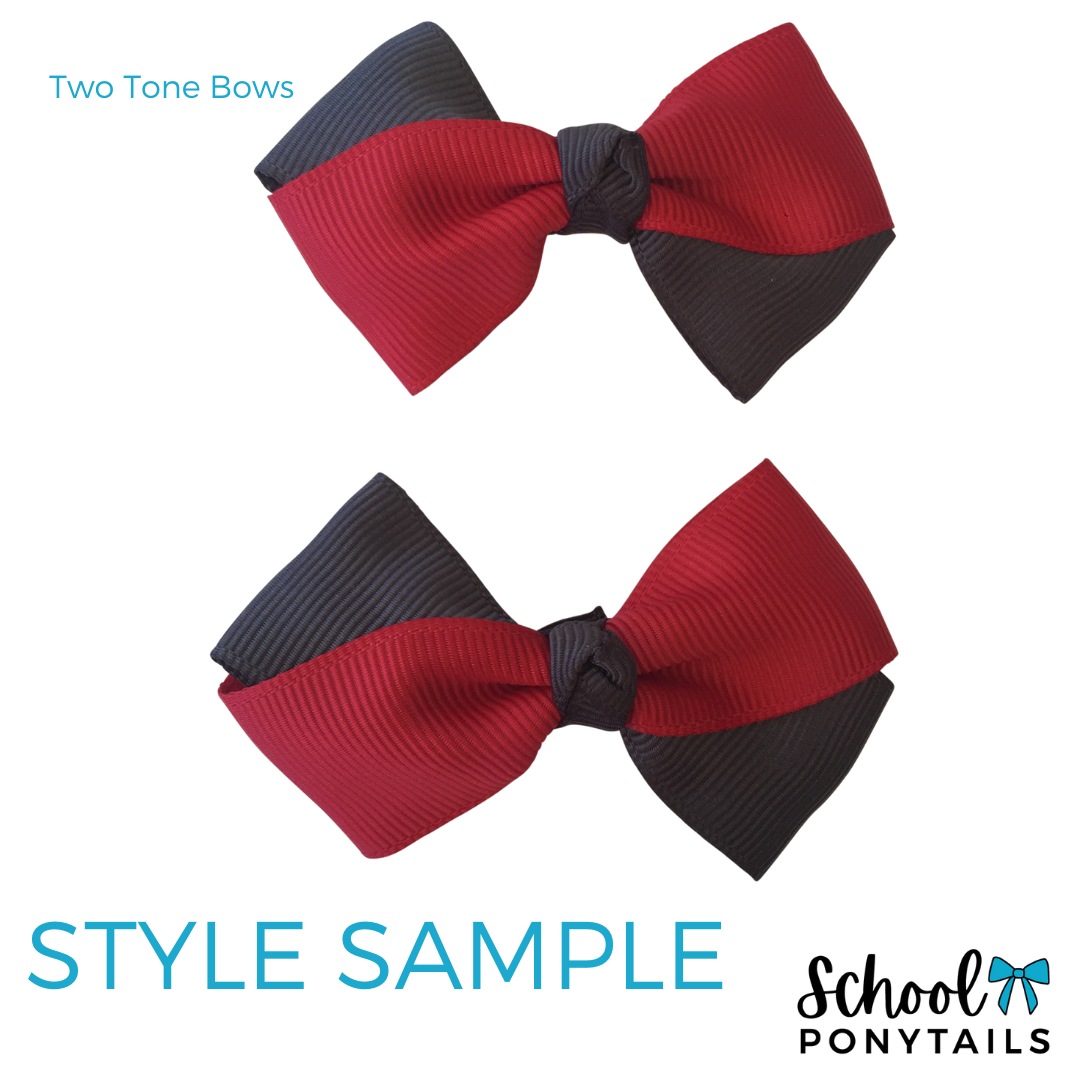 Red & Navy Hair Accessories - Ponytails and Fairytales