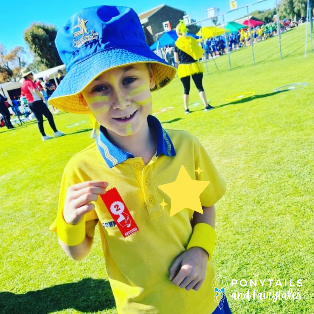 Yellow and Gold Team Sports Day Range - Ponytails and Fairytales
