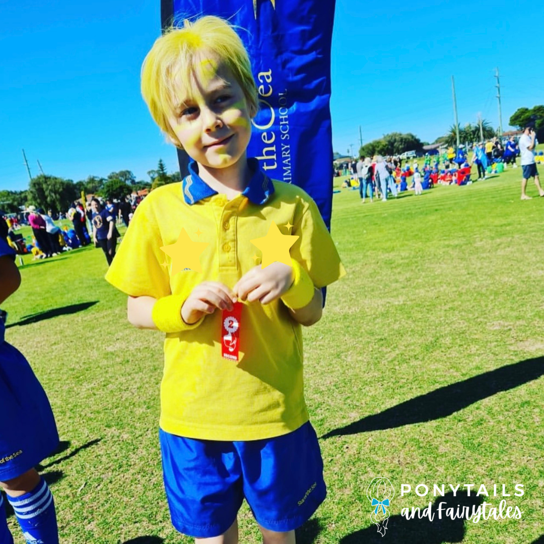 Yellow and Gold Team Sports Day Range - Ponytails and Fairytales