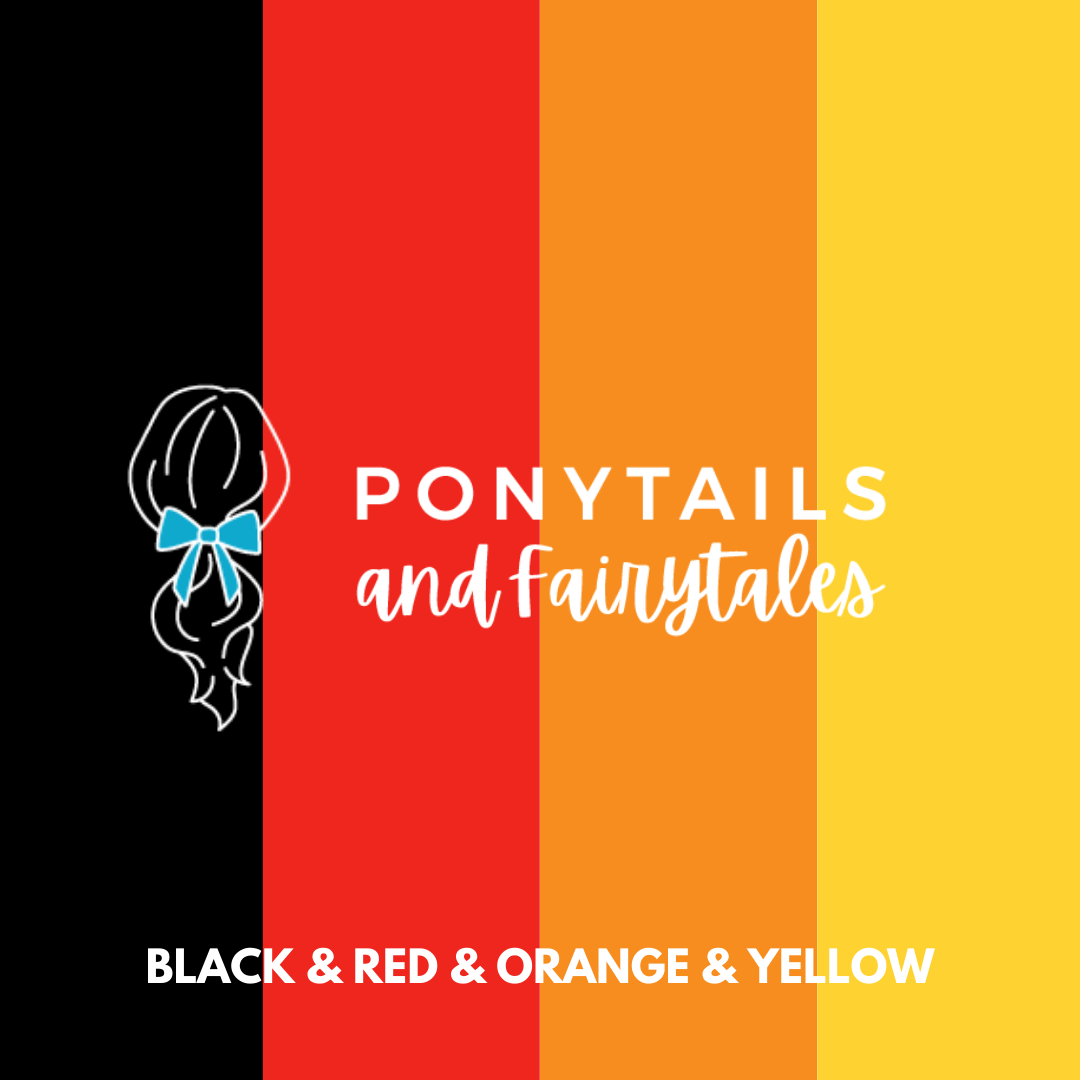 Black & Red & Orange & Yellow Hair Accessories
